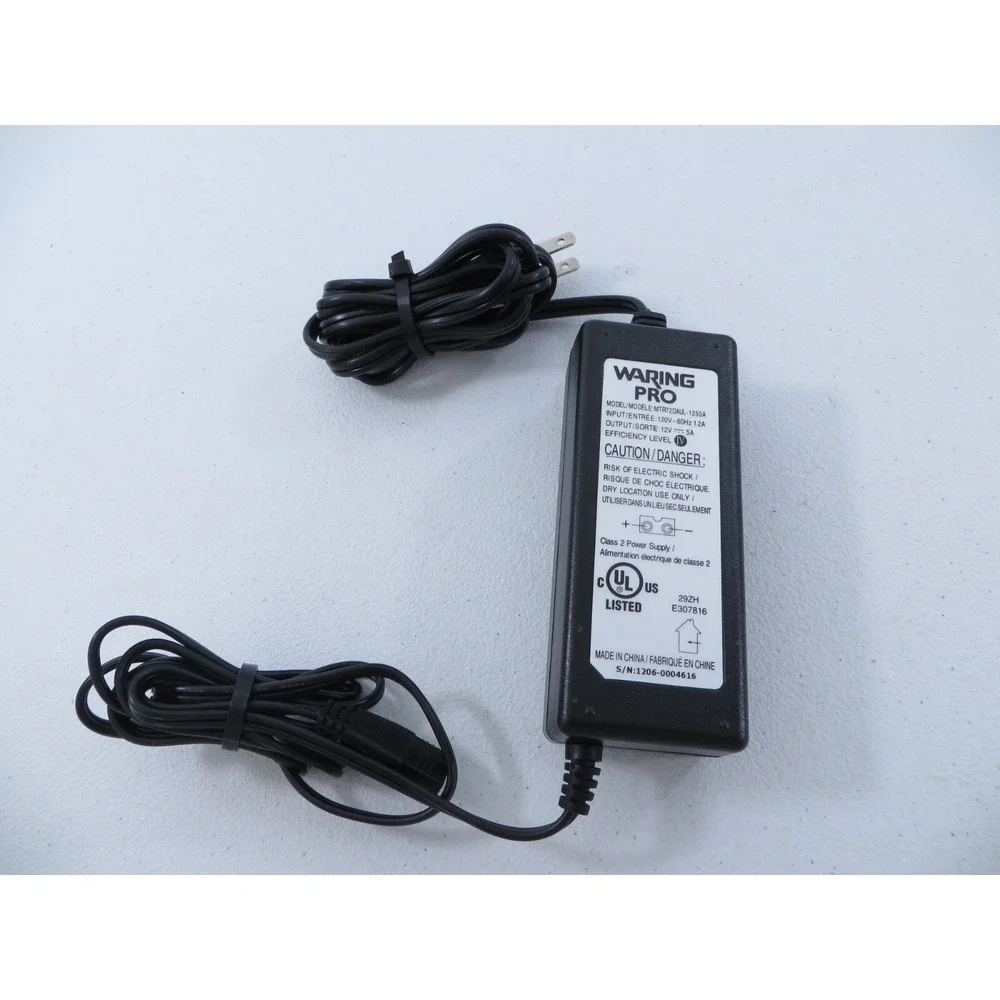 Waring Pro MTRDUAL-1250A AC Adaptor Power‎ Supply 12V 5A